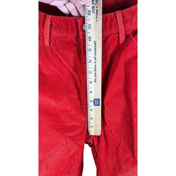 ✨ Levi’s 94 Baggy Jeans Women’s 35x30 Corduroy Red Loose Mid Rise Straight Leg - Picture 9 of 10